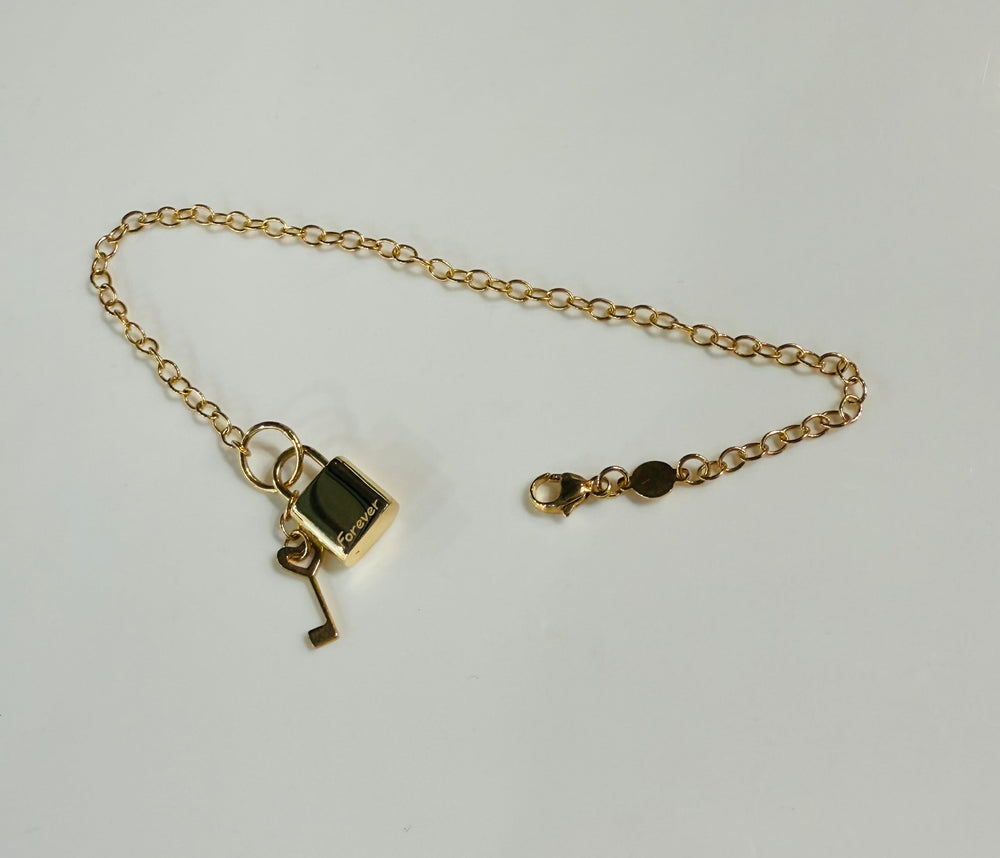 Padlock & Key Bracelet