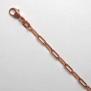 14k Rose Gold Paperclip Chain