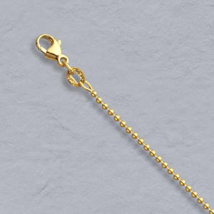 14k Yellow Gold Bead Chain