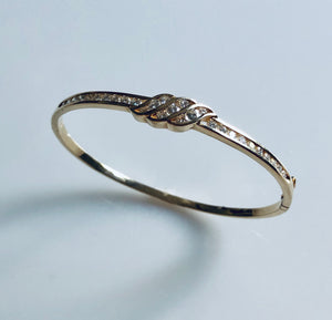 
                
                    Load image into Gallery viewer, Bangle Bracelet with Diamonds
                
            