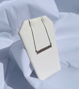 
                
                    Load image into Gallery viewer, Diamond Bar Necklace
                
            