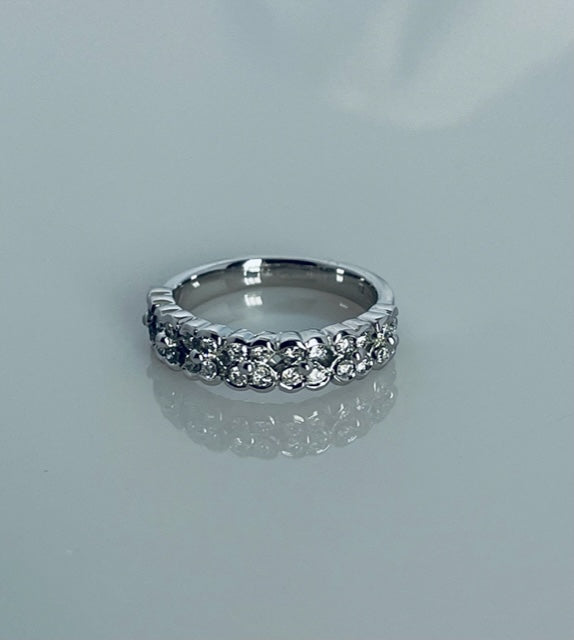 Diamond Floral Ring
