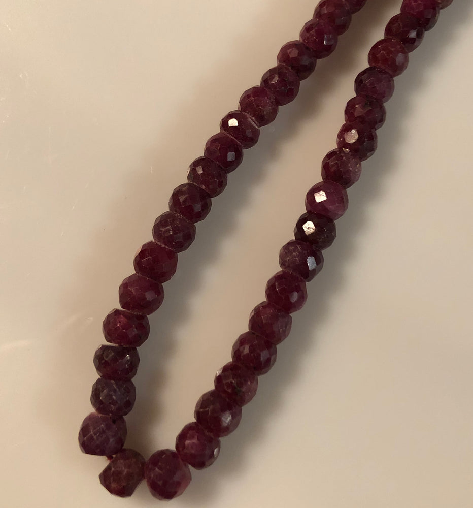 
                
                    Load image into Gallery viewer, Ruby Naturally Faceted Necklace
                
            