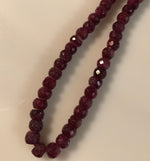 Ruby Naturally Faceted Necklace
