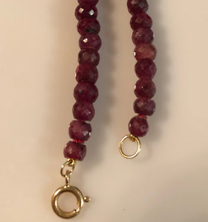 
                
                    Load image into Gallery viewer, Ruby Naturally Faceted Necklace
                
            