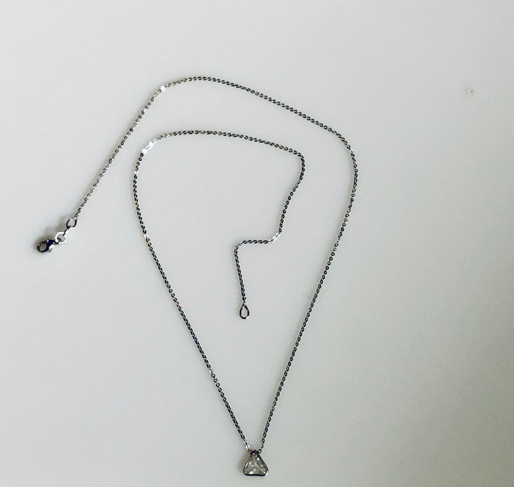 Solitaire Cable Link Necklace