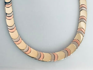 Tri-color choker Necklace